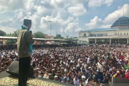 Ribuan warga Labuhanbatu Selatan padati ceramah UAS