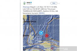 Gempa 5,2 Magnitudo terjadi di Kabupaten Bolaang Mongodow Selatan, Sulut
