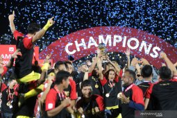 Ribuan warga Kediri berpesta sambut keberhasilan Persik juarai Liga 2