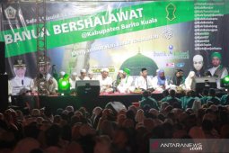 Ribuan jamaah hadiri Banua Bershalawat