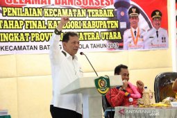 Masuk 6 besar kecamatan terbaik Sumut, bupati harap Batang Angkola juara