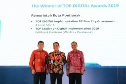 Pemkot Pontianak raih dua penghargaan Top Digital Award 2019