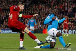 Napoli tahan imbang Liverpool di Anfield
