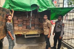 Truk angkut kayu olahan ilegal diamankan