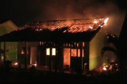 SMPN 3 Banjar Agung terbakar