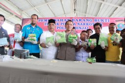Polres Binjai musnahkan barang bukti narkotika