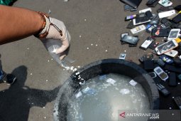 Pemusnahan barang bukti Kejari Jombang