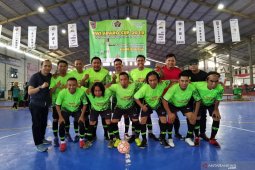 Tim Futsal Wartawan Polda Kalsel tembus final "PWI Adaro Cup 2019"