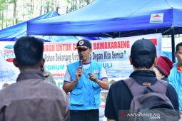 FSP bersama penggiat alam terbuka tanam pohon di Gunung Bawa Karaeng