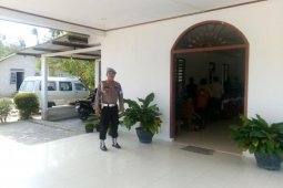 Personel Polres Bangka amankan kegiatan kebaktian gereja