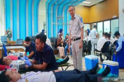 Masyarakat dan mitra kerja Jasa Raharja Kalsel antusias ikut donor