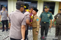 Forkopimda sambut kunjungan kerja Kapolda di Polres Bangka