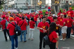 Suporter Vietnam sewa 8 pesawat saksikan final sepak bola SEA Games