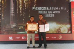 Kota Kediri raih penghargaan Kota Peduli HAM keempat kalinya
