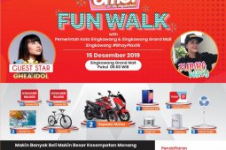 Telkomsel siapkan hadiah utama dua motor pada jalan sehat di Singkawang