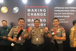 Polres Bangka Tengah raih penghargaan WBK dan WBBM dari Kemenpan-RB