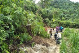 Curah hujan tinggi, longsor terjadi di tiga titik di Kutambaru Langkat