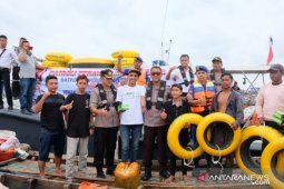 Polres Tanjungbalai patroli wilayah perairan untuk amankan Natal dan Tahun Baru