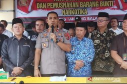 2019, kasus narkotika menurun di Tanjungbalai