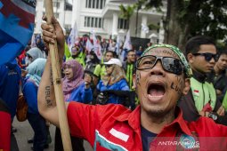 Unjuk rasa buruh Jawa Barat