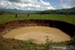 Tanah amblas di Maros