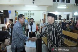 Kunjungi gereja di Bengkulu, Gubernur dan Kapolda serukan pesan damai