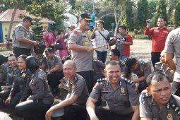 96 personel Polres Langkat naik pangkat