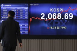 Saham Korsel menguat, jelang pekan laporan keuangan perusahaan