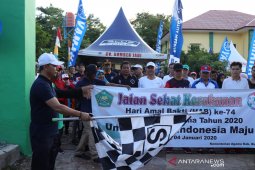 Bupati Bangka lepas peserta jalan santai HAB ke -74