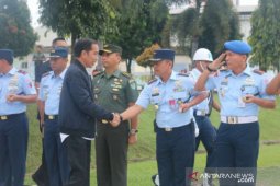 Helikopter Presiden balik arah karena cuaca buruk di Sukajaya Bogor