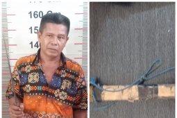 Polisi Langkat tangkap pelaku ancam temannya pakai parang karena merasa "dikibusi" soal narkotika