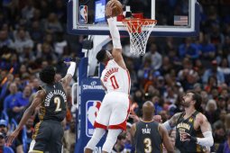 Rockets kalah meski Westbrook menggebrak