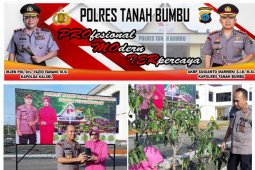 Ratusan anggota Polri galakkan penghijauan di "Bumi Bersujud"