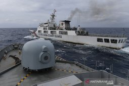 KRI Koarmada I usir Kapal Asing di Laut Natuna Utara