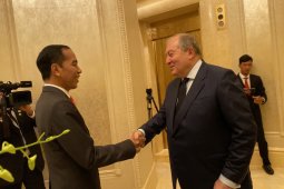 Presiden Jokowi lakukan pertemuan bilateral dengan Presiden Armenia