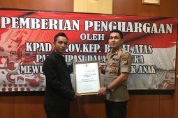 Kapolres Bangka raih penghargaan dari KPAD Babel
