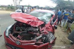 Hendak padamkan api, mobil Damkar Aceh Utara alami tabrakan