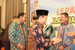 Wabup Amir Sakib hadiri pisah sambut Kajati Jambi.