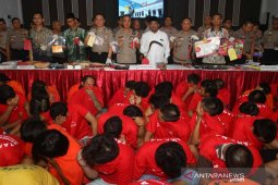 Puluhan bandit ditangkap polisi Surabaya selama dua pekan
