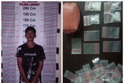 Warga Sei Bilah Langkat Pengedar sabu-sabu di Pangkalan Brandan diringkus polisi
