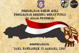 Bendera merah putih panjang 2.300 meter akan meriahkan Hari Patriotik