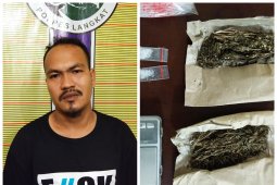 Polres Langkat tangkap warga Tanjung Pura pemilik sabu-sabu dan ganja