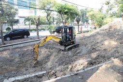 Mini bozem dibangun di kawasan Mayjen Sungkono Kota Surabaya