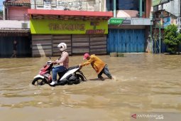 Banjir yang melanda Kabupaten Bandung masih belum surut