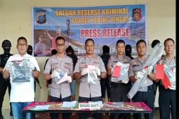 Polres Tebing Tinggi rilis tiga kasus pidana