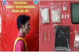 Polda Kalsel tangkap  pengedar sabu-sabu