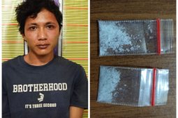 Warga Hinai pemilik dua bungkus sabu-sabu diringkus Satresnarkoba Polres Langkat