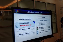 Inflasi Kalsel Januari 0,31persen