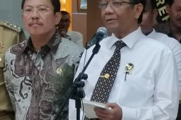 Mahfud MD sebut bahas penguatan KPK dengan Dewas