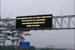 Tol Pandaan-Malang siap jadi tol ramah lingkungan pertama di Indonesia